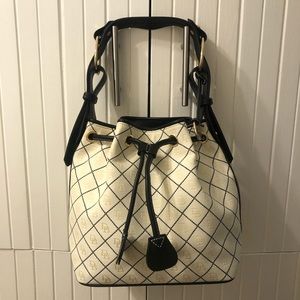 Dooney&Bourke White Monogram Bucket Purse